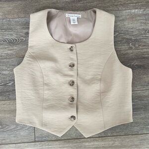 Christian Lacroix Elegant Beige Vest